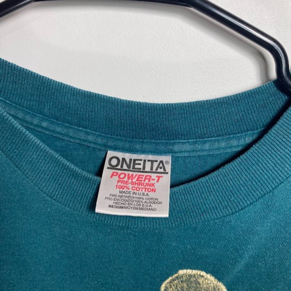 Vintage 90's Oneita Tiger Cub Single Stitch Tee - Picture 3 of 7